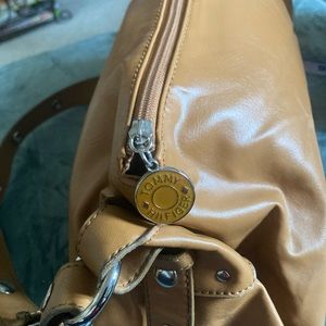 Leather Tommy Hilfiger handbag, light brown. GUC